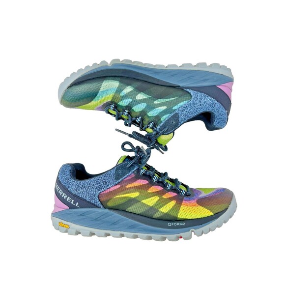 Women’s Merrell Antora 2 Rainbow Sneakers Trail Running Hiking Shoes Sz US 7 EUC - Picture 3 of 14